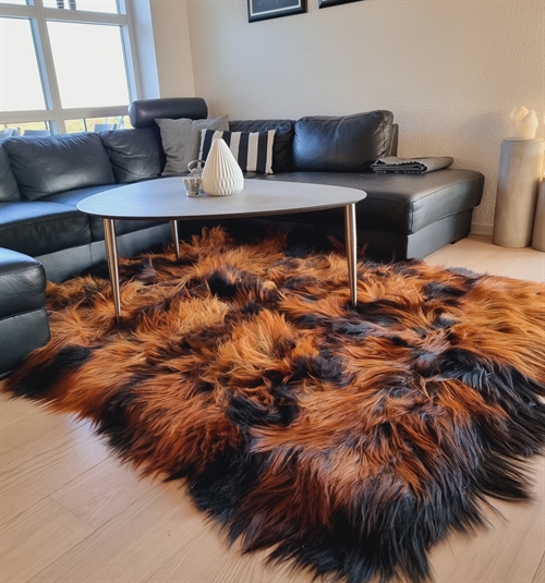 Isländische Flame Teppich 160x200cm.