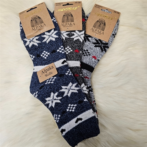 Alpaca Wollsocken