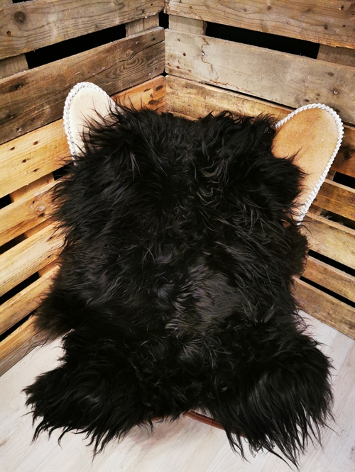 Lammfell Isländisches Schwarz 
