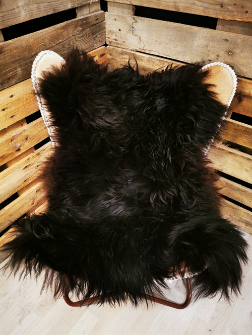 Lammfell Isländisches Schwarz 