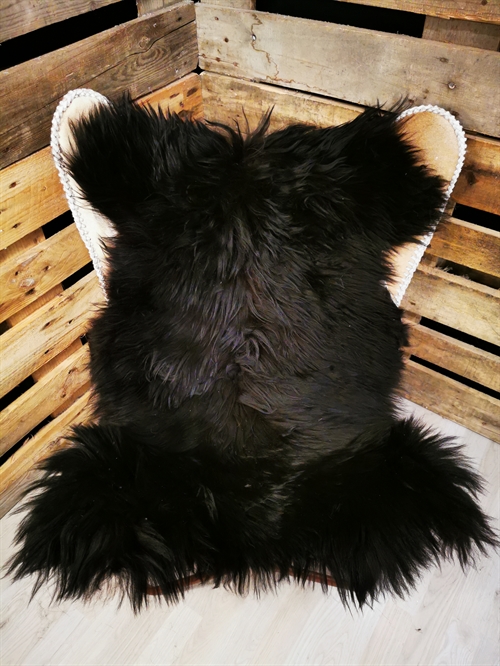 Lammfell Isländisches Schwarz 