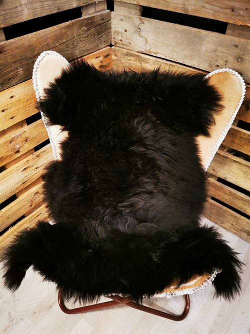 Lammfell Isländisches Schwarz 