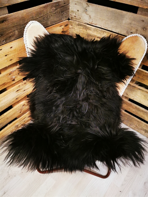 Lammfell Isländisches Schwarz 