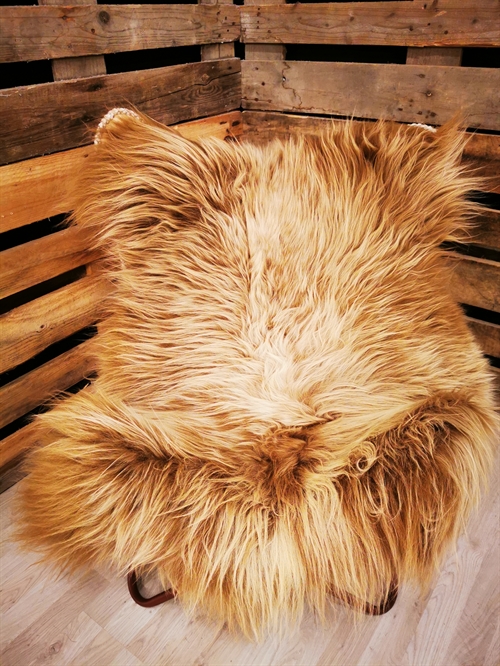 Lammfell Isländisches Gefärbt Braun